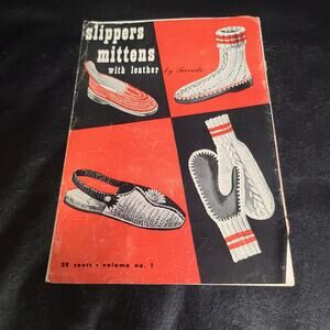 Slippers mittens with leather by Tuxedo